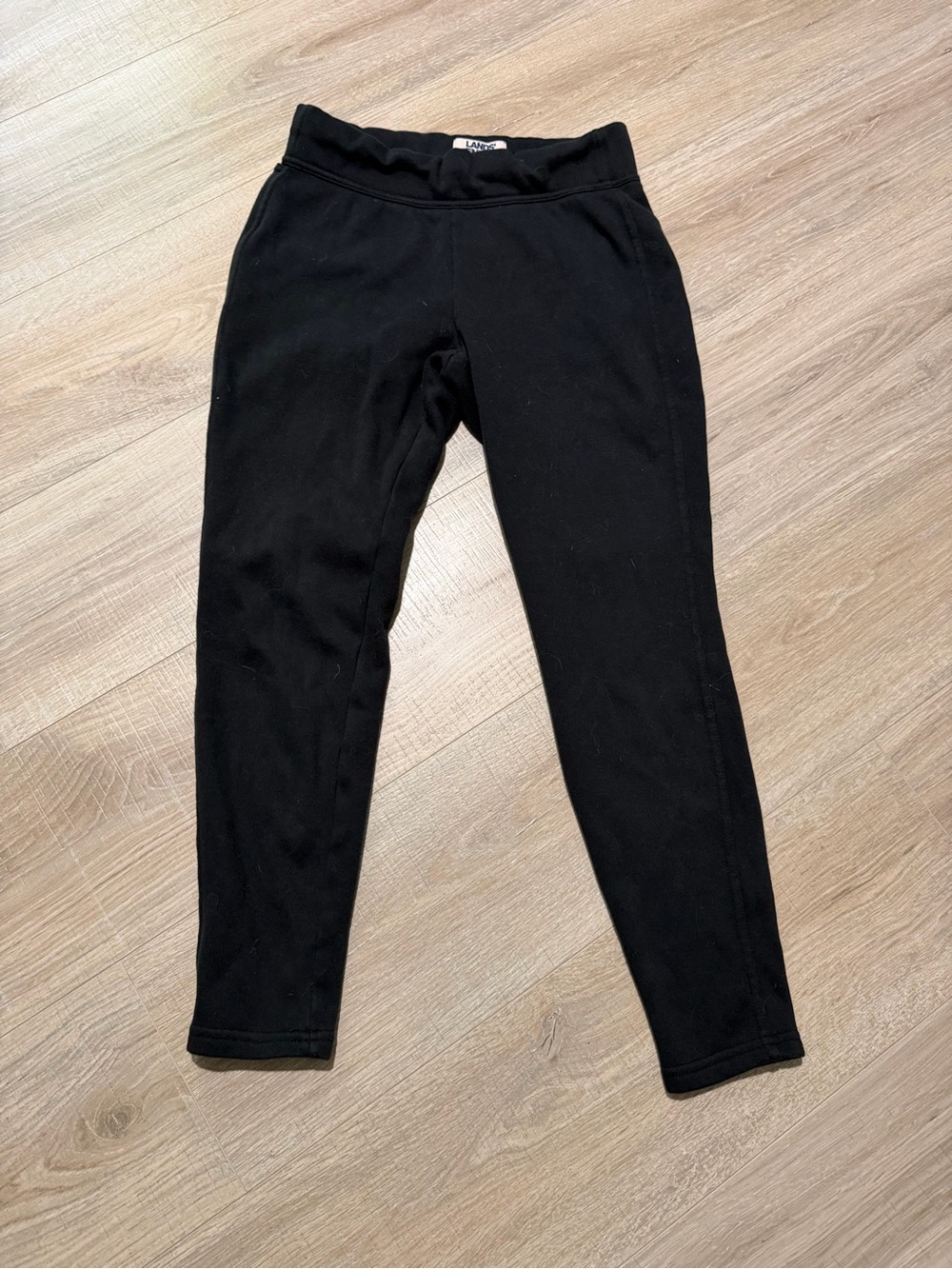 Lands' End Classic Black leggings size small